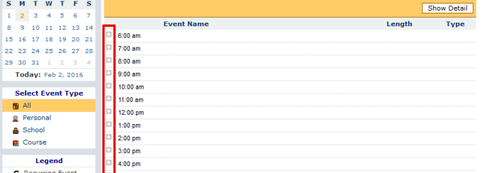 How to add an event. 