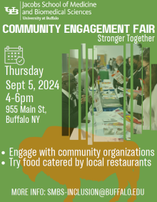 Community Engagement Fair Poster. 