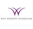 Women's foundation logo. two letters W interlaced together in purple. 