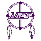Nacs logo, dream catcher in purpke. 