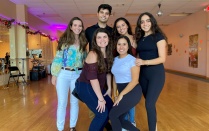 LMSA group posing for a picture during Salsa Night 2021. 