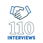 110 interviews. 