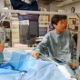 UB researchers working in the cardiovascular lab. 
