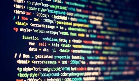 Image of computer coding. 